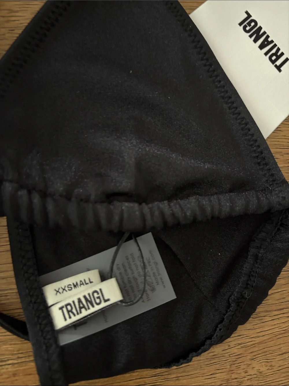 New Triangl VINCA - EBONY BLACK TRIANGLE BIKINI SET